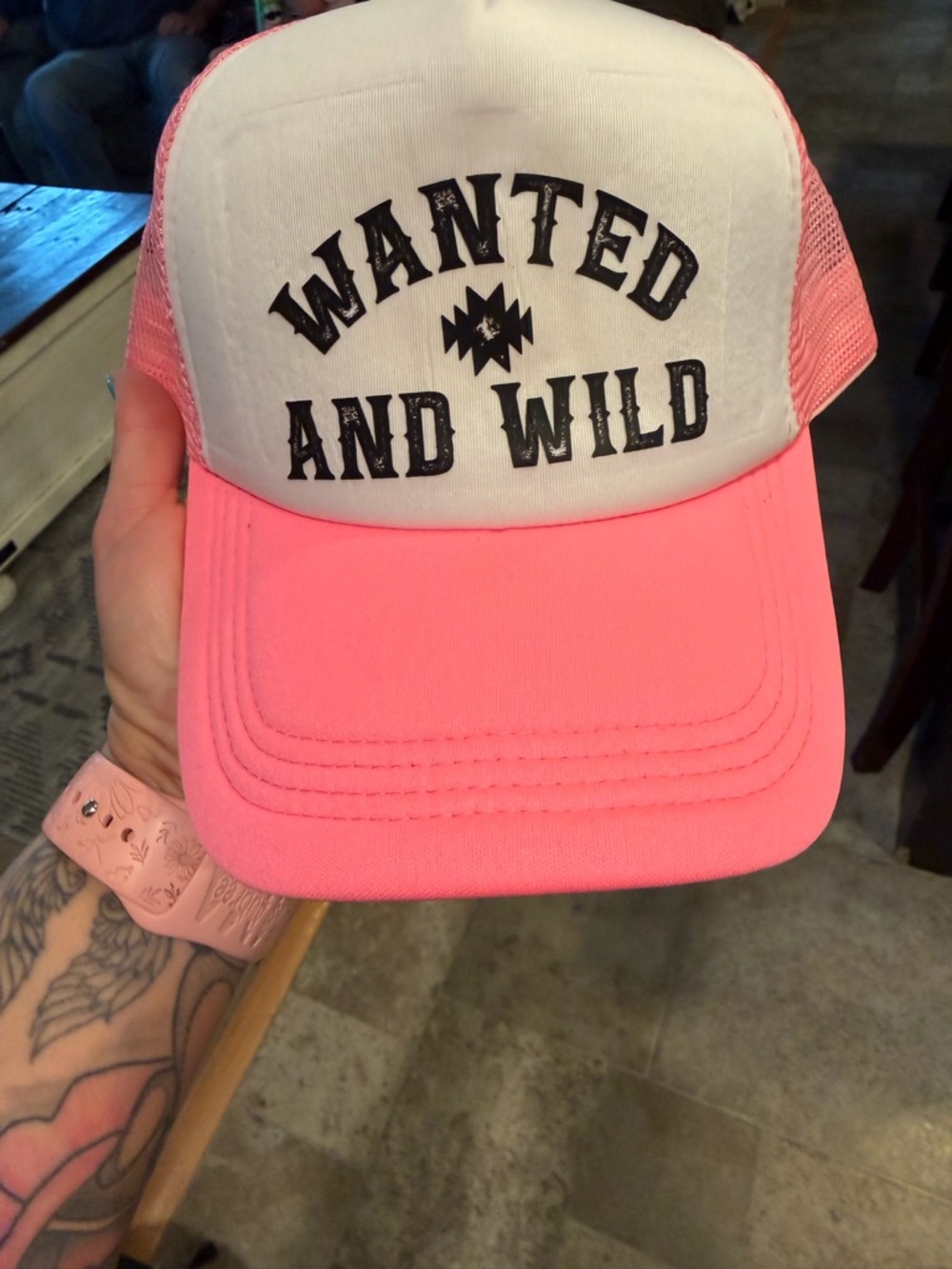 Wanted and Wild Pink Trucker Hat